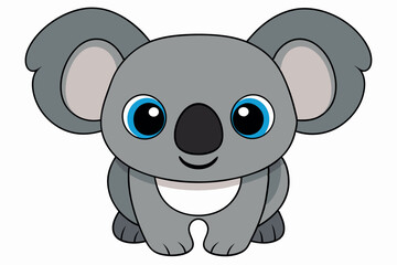 koala vector on white background