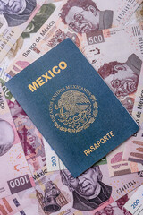 Mexican passport for travelling, flying and doing business
