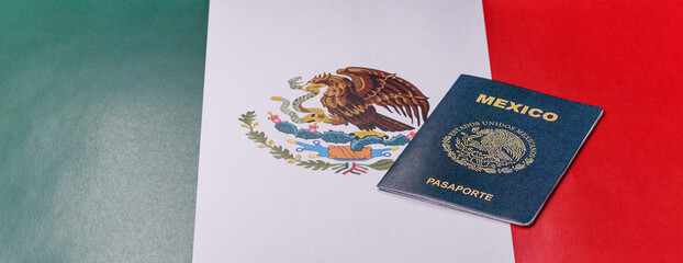 Mexican passport for travelling, flying and doing business