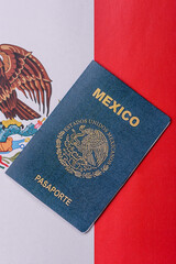 Mexican passport for travelling, flying and doing business