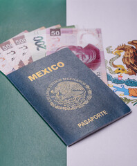 Mexican passport for travelling, flying and doing business