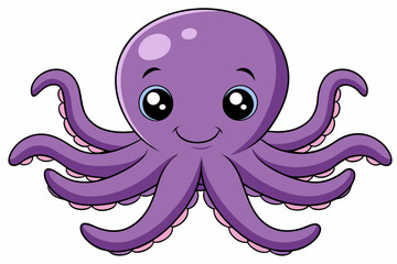 octopus vector on white background