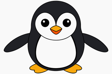 penguin vector on white background