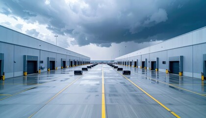 Robotic Pickers in a Sterile Shipping Depot Under Stormy Skies