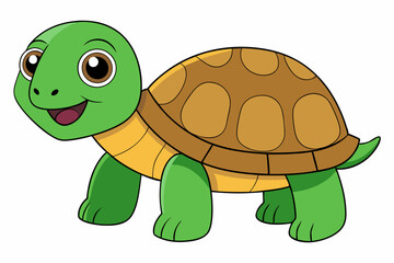 tortoise vector on white background