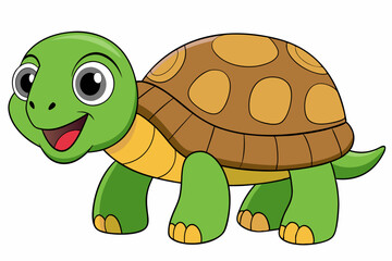 tortoise vector on white background