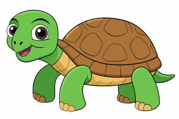 tortoise vector on white background