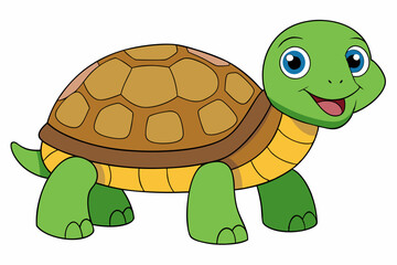 tortoise vector on white background