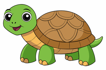tortoise vector on white background