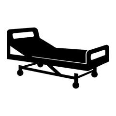 Symbolic representation of a medical bed often used in healthcare facilities