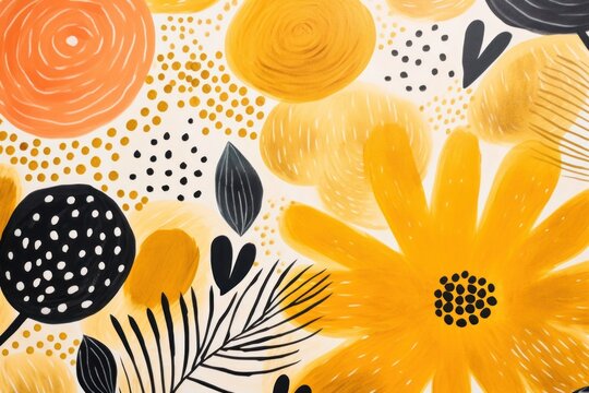 Fototapeta Abstract flowers shape background backgrounds wallpaper abstract.