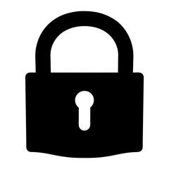 A black and white representation of a secure lock protecting information