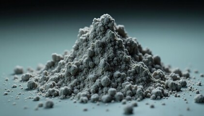 Close-up of a pile of heroin, showing its characteristic grey color and texture , withdrawal, harmful