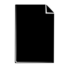 Stack of documents icon with folded corner, symbolizing multiple pages, flat design