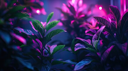 A close-up view of vibrant green spinach plants growing in a hydroponic setup,