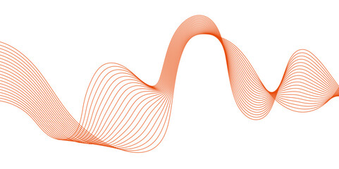 Vector background with wavey lines. Digital frequency track equalizer. Science, banner, business, poster, template, music background. Digital energy waves technology concept abstract geometric wave