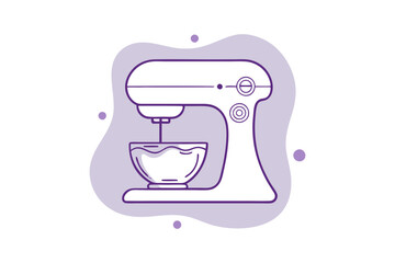 Mixer kitchen appliance vector icon