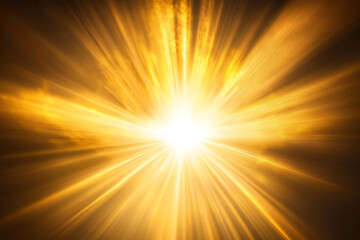 Obraz premium Golden Light Burst Radiant Energy and Celestial Glow