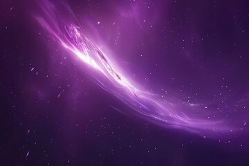 Naklejka premium Purple Cosmic Nebula with Sparkling Stars Abstract Space Background Varient 5
