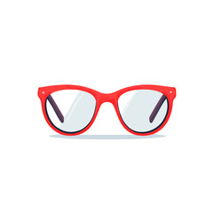 2D flat Teachers Glasses vector illustration, isolated on a white background.