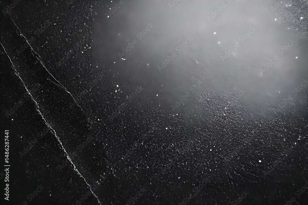 Poster abstract black and white texture with subtle cracks and granular surface displaying interesting visu