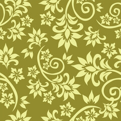 Floral pattern design, vector illustration background