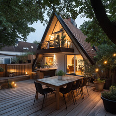 Modern Scandinavian Home Exterior with Minimalist Architectural Details