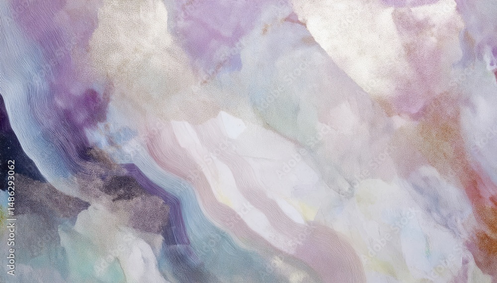 Poster soft pastel abstract texture with iridescent brush strokes and watercolor marble effect for elegant 