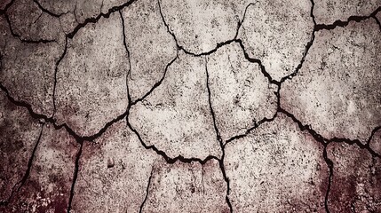 Obraz premium Dry Cracked Earth Texture Background Drought