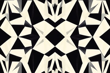 A seamless geometric pattern filled with sharp lines and angles, providing a sophisticated aesthetic.