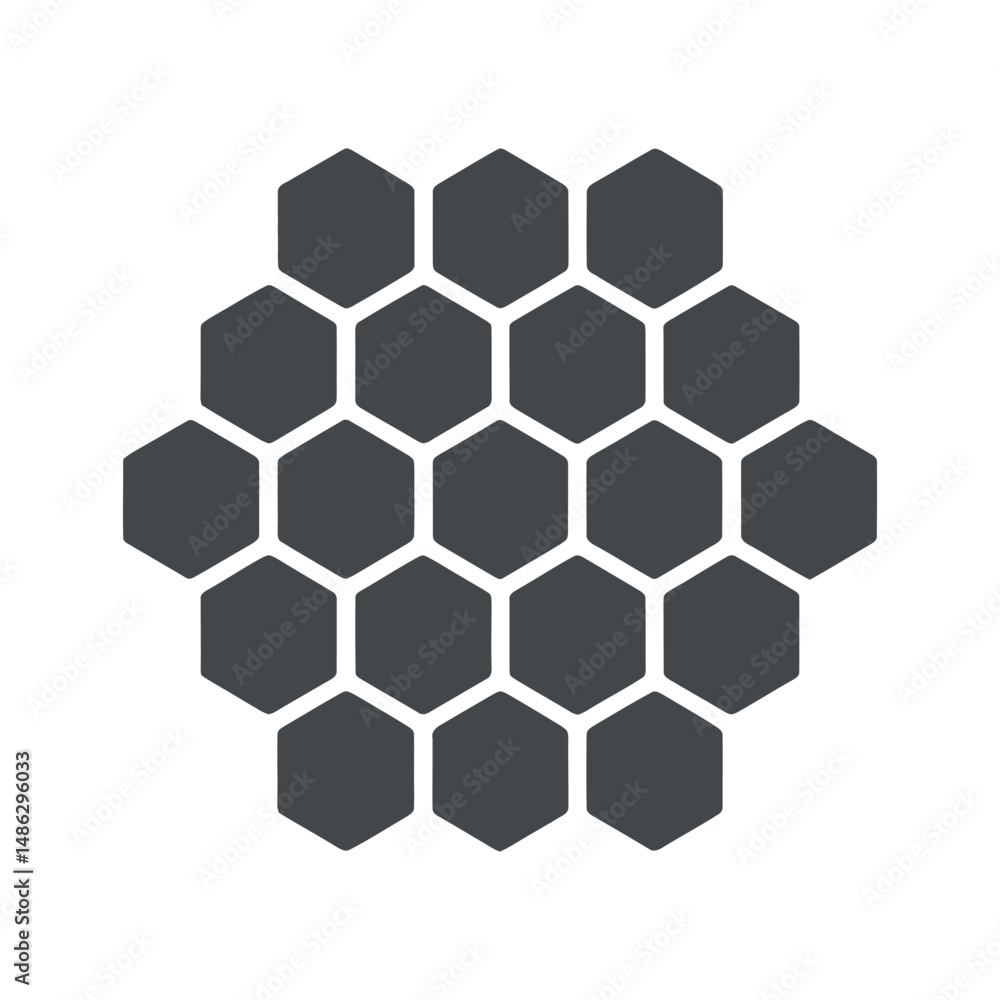 Poster abstract honeycomb pattern graphic design element for branding and backgrounds