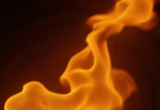 Beautiful Fire on Black