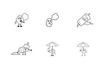 drawing of a family house