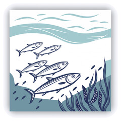 Stunning image of a tropical fish swimming amidst a vibrant coral reef, showcasing colorful marine life in a serene underwater environment. 