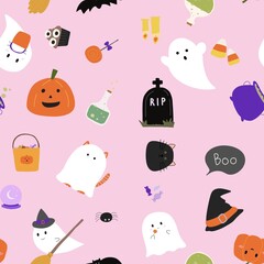 seamless pattern with halloween background