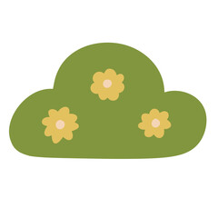 abstract background with flowers