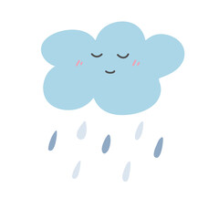 cloud with rain drops