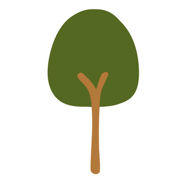 Cute tree elemment