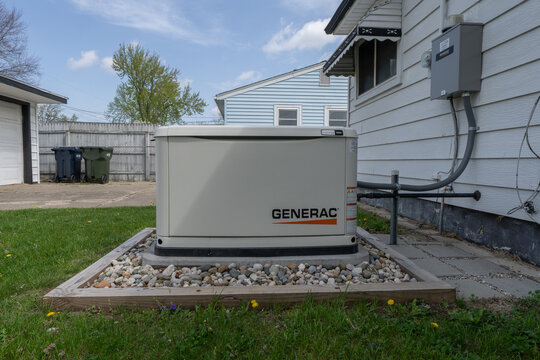 Generac generator has been professionally serviced and illustrates a unit that is ready to supply your home with power during a grid outage