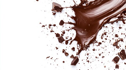 A Delicious Splash of Melted Dark Chocolate