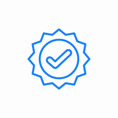 achievement badge icon sign vector