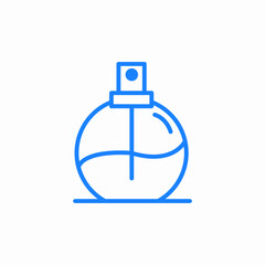 perfume bottle with spray icon sign vector