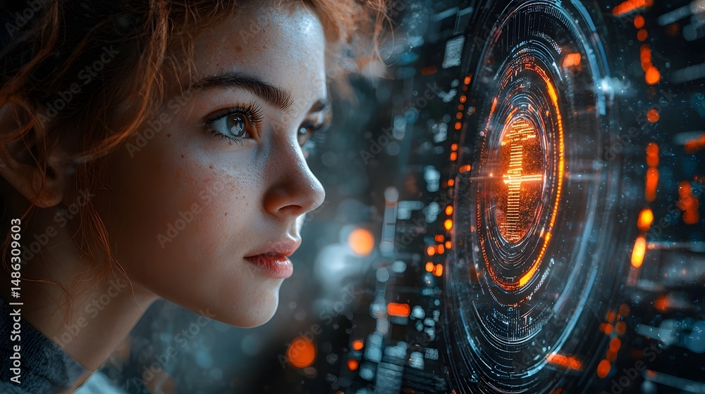 Poster digital assistant analyzing user sentiment through facial expressions