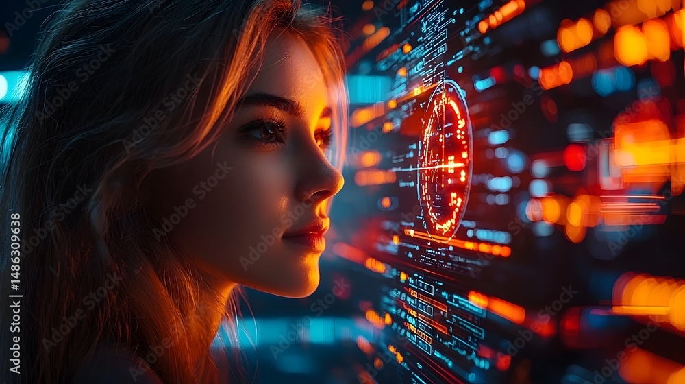 Poster digital assistant analyzing emotions through data visualization
