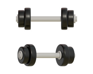 dumbbell 3D. Dumbbell icon