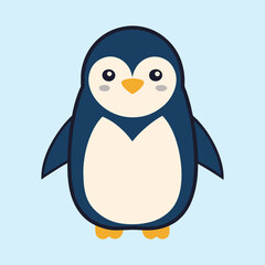 vector illustration of a penguin