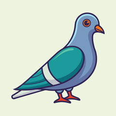 vector illustration of a pigeon