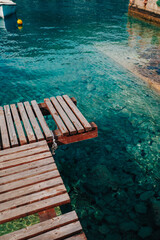 wooden pier in the sea