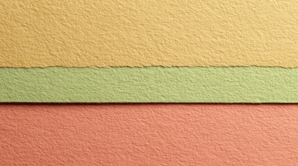 Fototapeta premium Textured paper layers in pastel colors with a torn edge