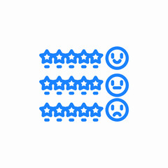 customer review icon sign vector